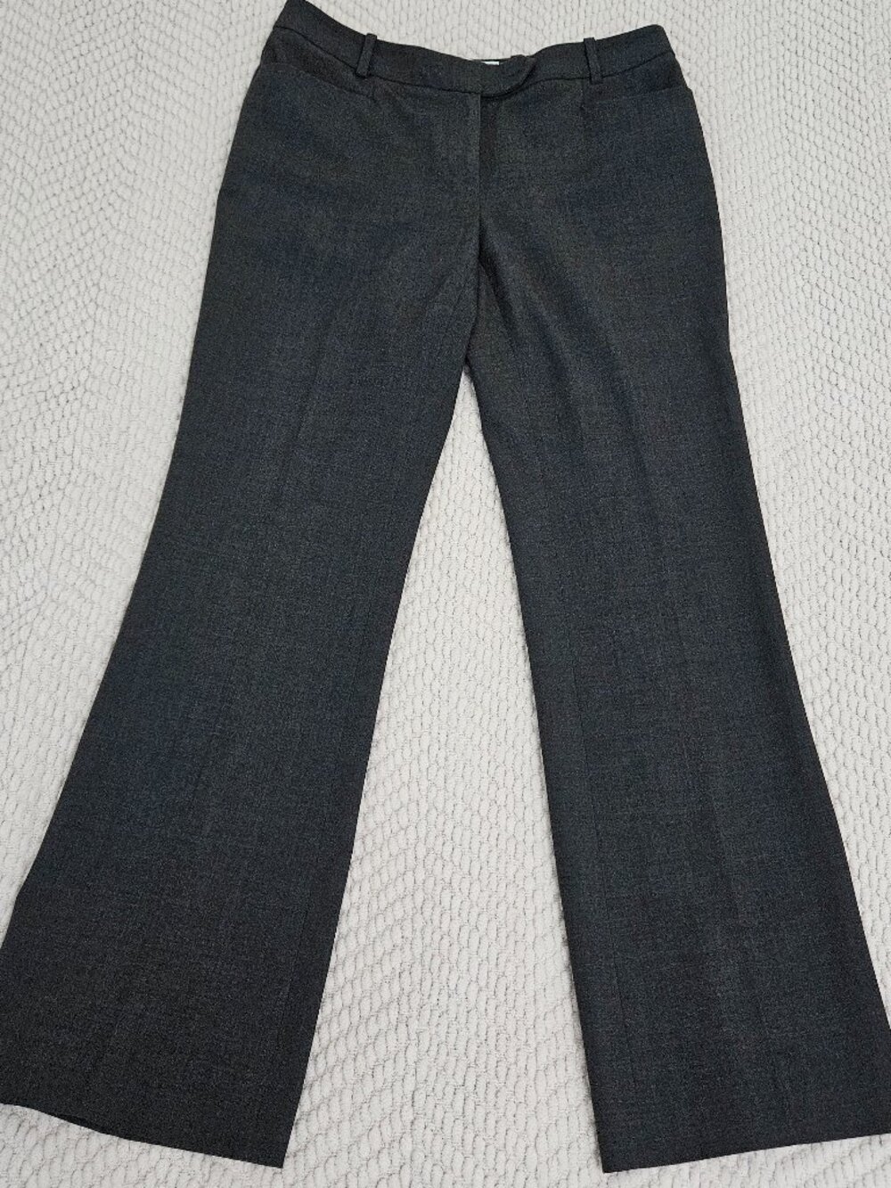 Calvin Klein Women's Gray Modern Fit Flare Trousers Polyester Rayon Size 2P